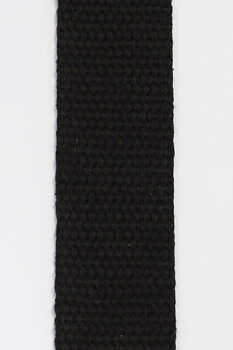 Väskband, Gjord - bomull, bredd 30 mm - Svart (Metervara)