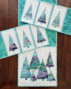 Quilt Kit: Enchanted Forest - Tyger & Paperpiecingmönster - 4