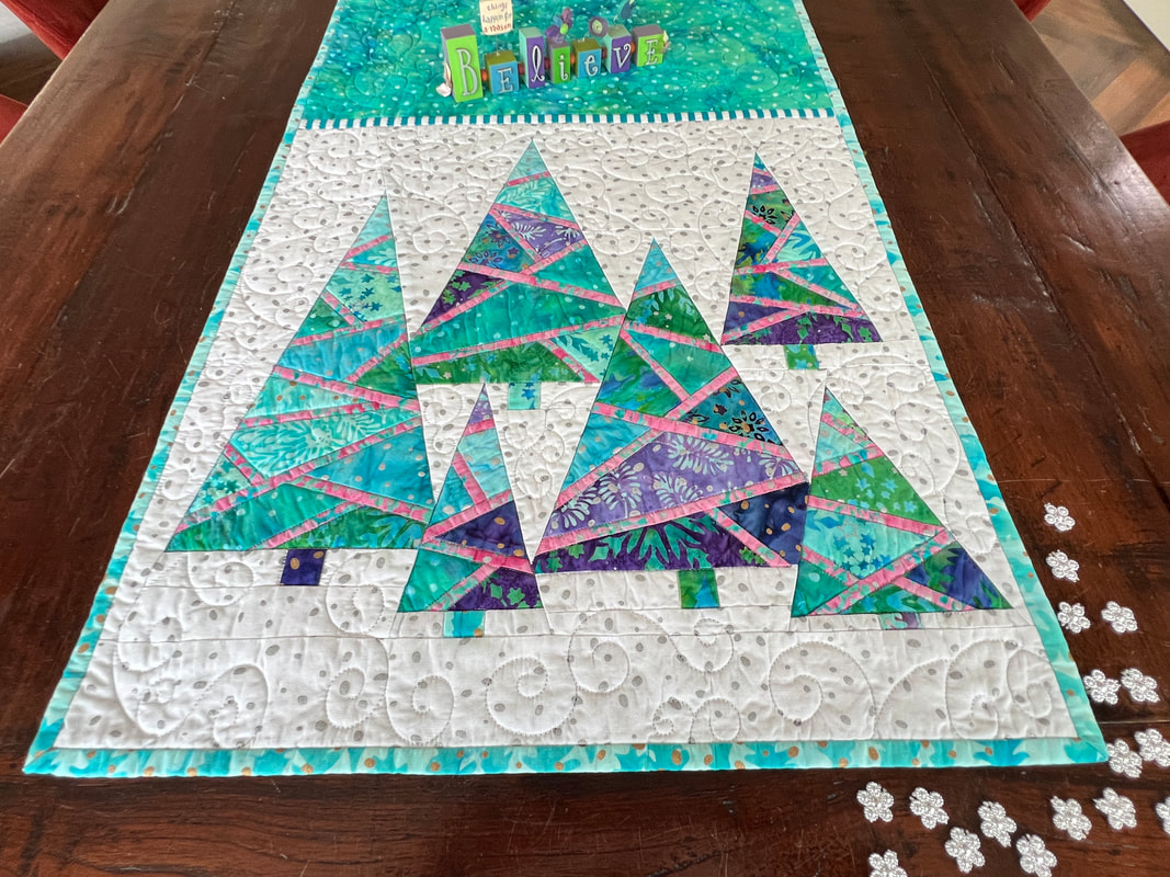 Quilt Kit: Enchanted Forest - Tyger & Paperpiecingmönster - 12