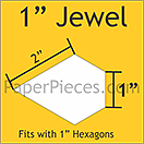 Pappersmall - 1" Jewel, 75st