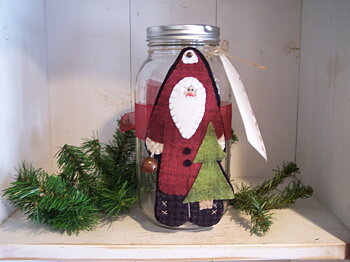 Mönster: "Santa" Jar Cozy