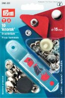 Tryckknappar Silver (inkl verktyg)