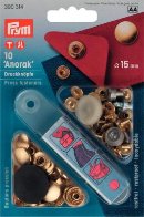 Tryckknappar Mässing /Guld (inkl verktyg)