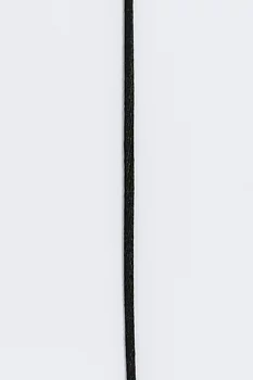 Svart satinsnöre (2,2 mm) metervara
