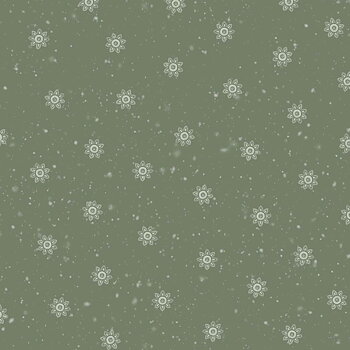 Tyg: Snowy Tonal Toss, Green - Woodland Whispers
