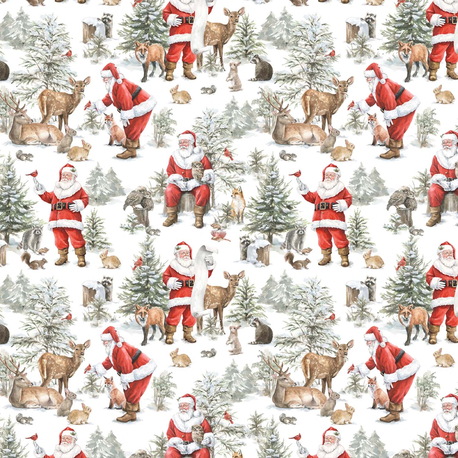 Tyg: Santa's Woodland - Woodland Whispers