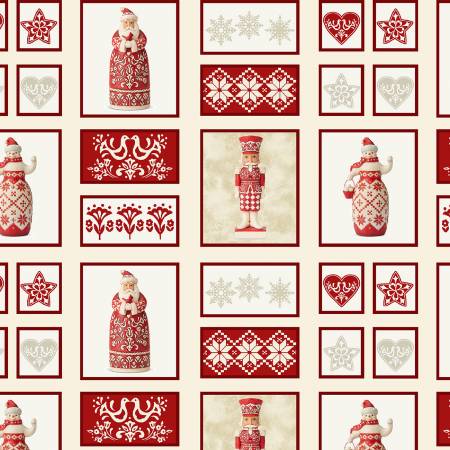 Nordic Noel - Patch Cream  (35 x 110 cm)
