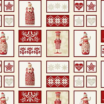 Nordic Noel - Patch Cream  (35 x 110 cm)