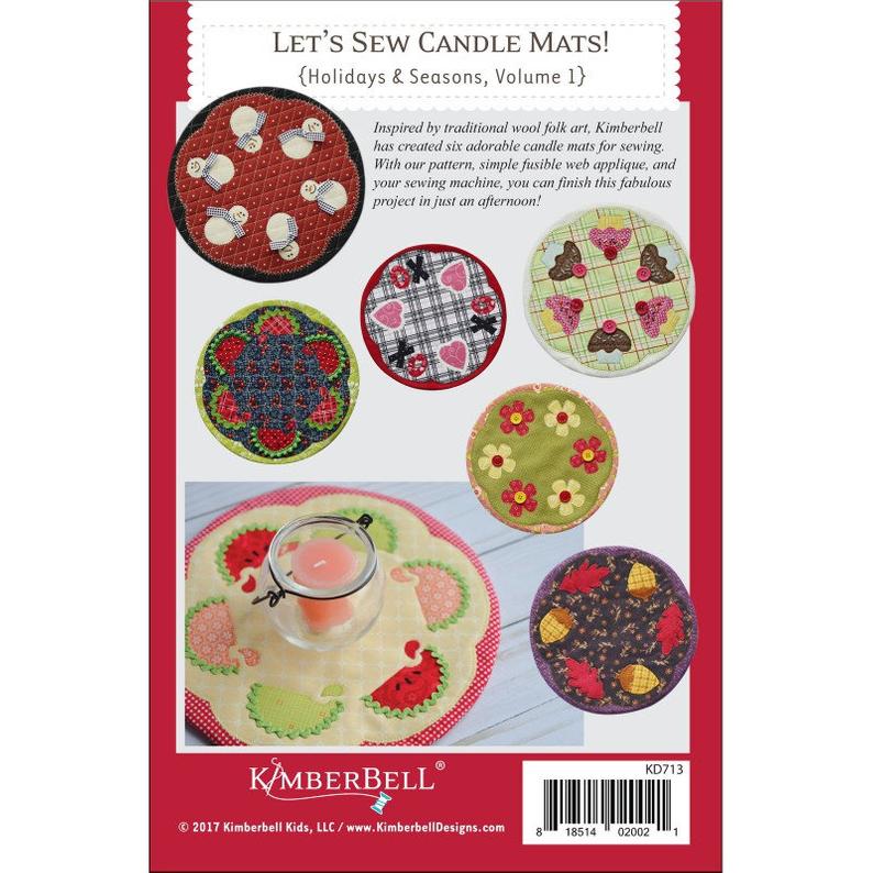 Mönster: Let´s sew candle mats (ljusmatta/duk) - 2