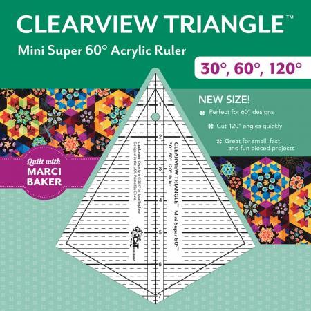Clearview Triangle Mini Super 60 Degree 7-1/4in Ruler