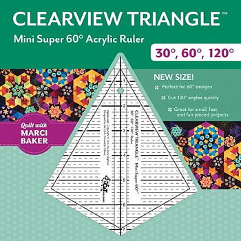 Clearview Triangle Mini Super 60 Degree 7-1/4in Ruler