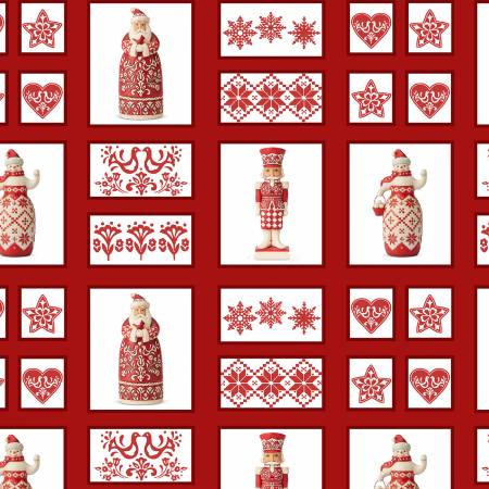 Nordic Noel - Patch Red/Multi (35 x 110 cm)