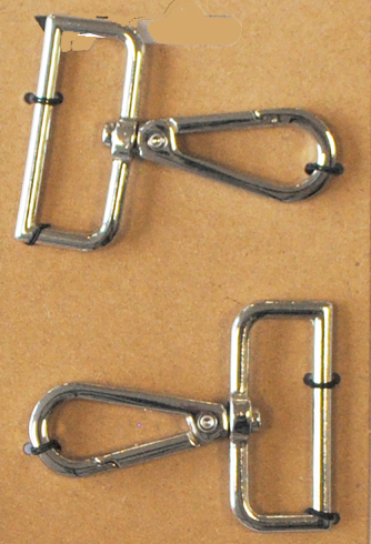 Karbinhake vridbar - Nickel / Silver (38mm)