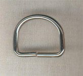 D-ring för väska med öppning - Blank (20mm)