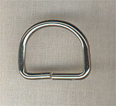 D-ring för väska med öppning - Blank (20mm)
