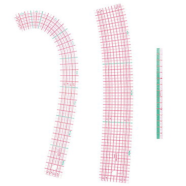 Clover Curve Ruler with Mini Ruler