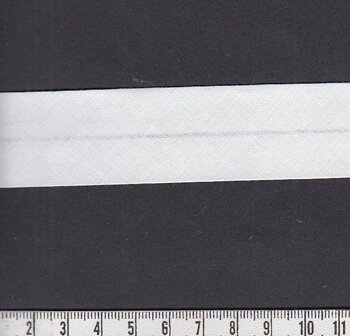 Snedslåband - vit bomull, 30 mm