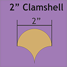 Pappersmall - 2" Clamshell, 68st