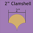 Pappersmall - 2" Clamshell, 68st