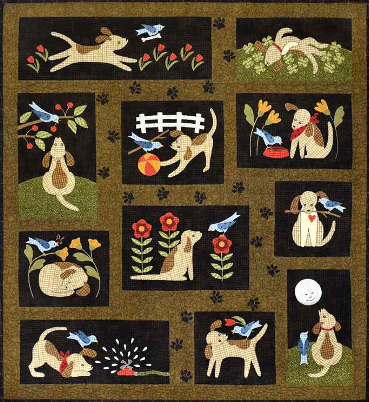 Mönster: You Lucky Dog 3 "Snack Time" Block of the Month - 3