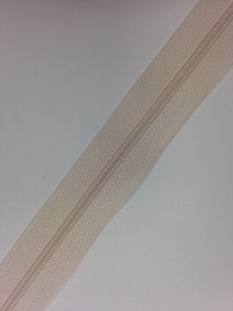 Dragkedja 4 mm spiral metervara - beige