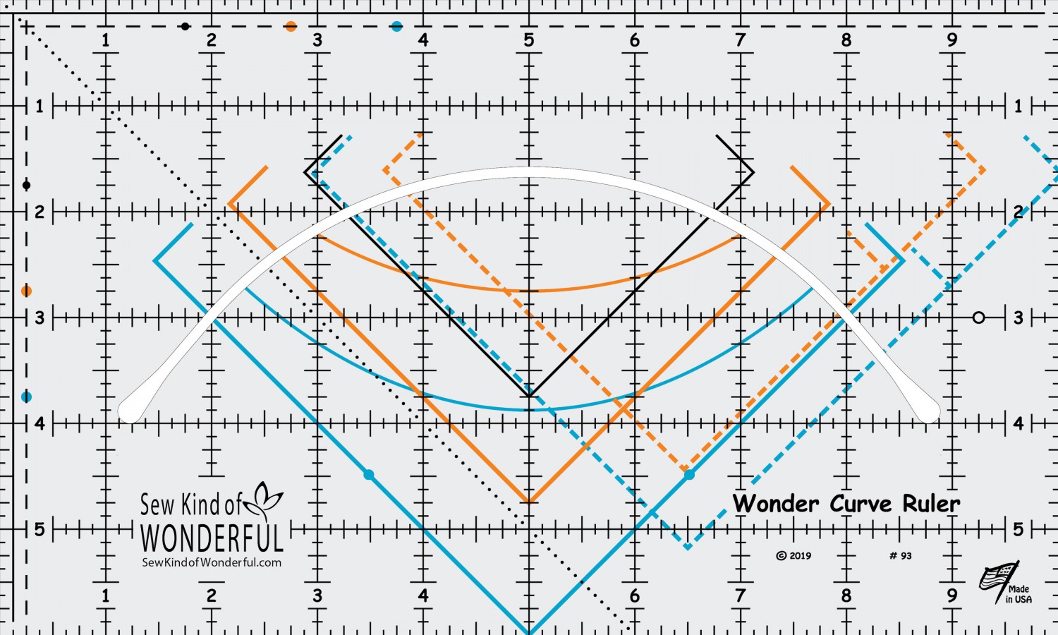 Wonder Curve Ruler - Linjal för runda former