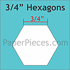 Hexagoner 3/4" (125st)