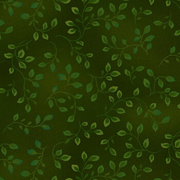 Tyg - Folio - Forest Vines, bladverk skogsgrönt