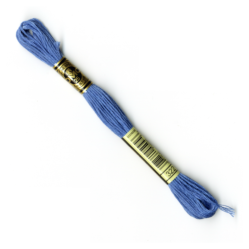  DMC  Mouliné Broderigarn (blått)