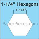 Hexagoner 1 1/4" (75st) - 2