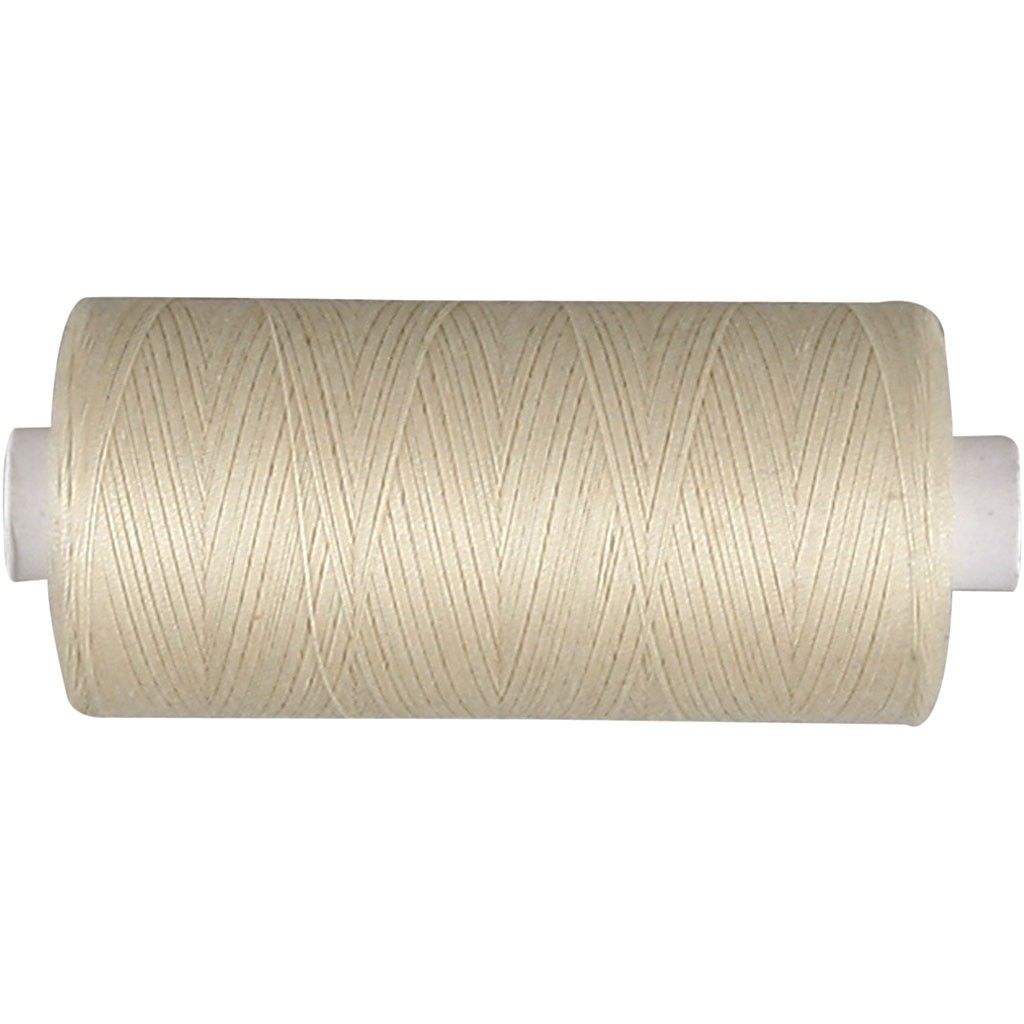 Ljusbeige Sytråd - Maskin 100% bomull