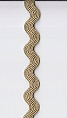 Ljusbrun sicksack (9 mm)