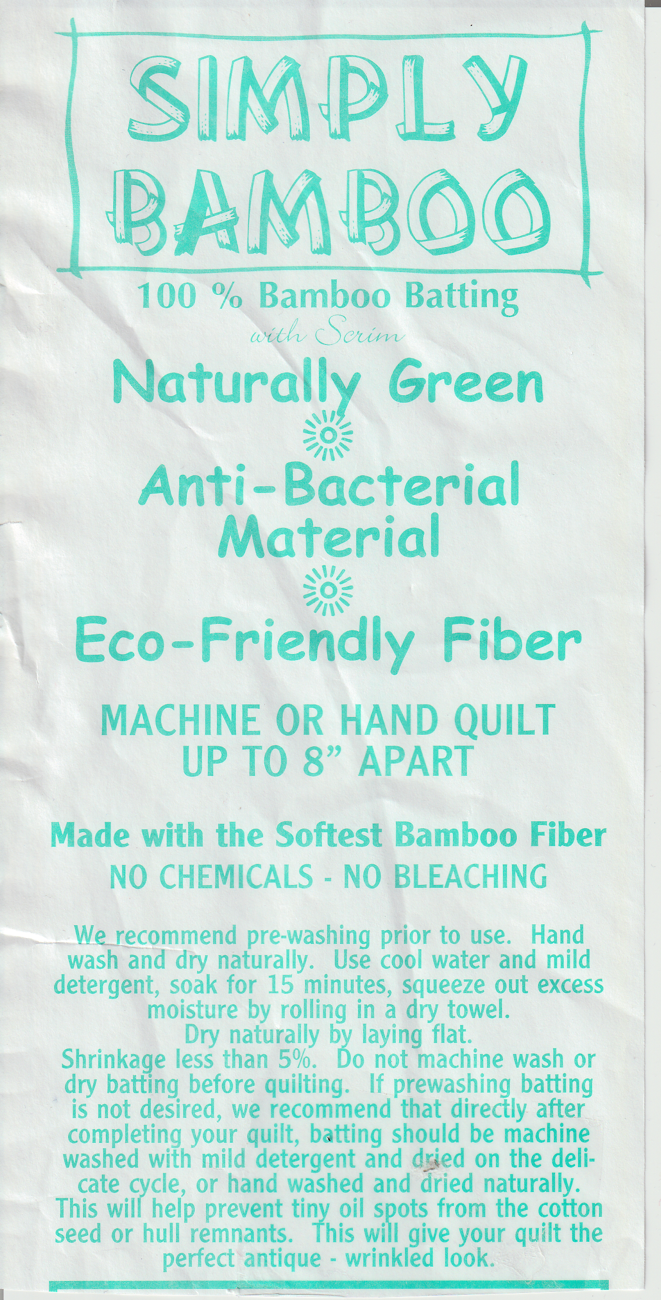 Vadd - Simply Bamboo 100%, eco-friendly 243 cm bred