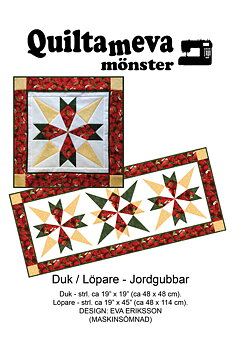 Mönster: Duk & Löpare - "Jordgubbar"