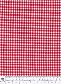 Köksruta liten, röd - Kitchen Check 4 mm, small red.