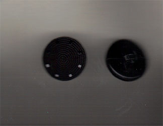Plastknapp - Ringar (liten)