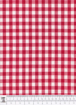 Köksruta stor, röd - Kitchen Check 10 mm, large red