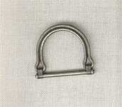 D-ring för väska - Antiksilver (15mm)