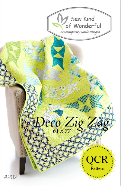 Mönster: QCR - Deco Zig Zag #202 - 2