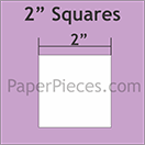 Pappersmall  - 2" Square / kvadrat, 50st - 2