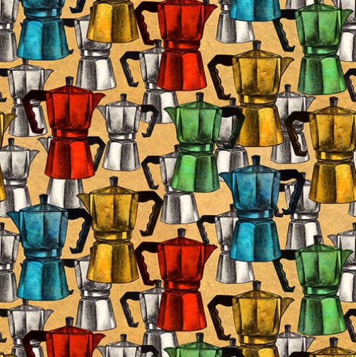 Espresso kannor - Brewed Awakenings - Tan Espresso Pots
