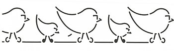 Quilt Stencil - Birdies Border