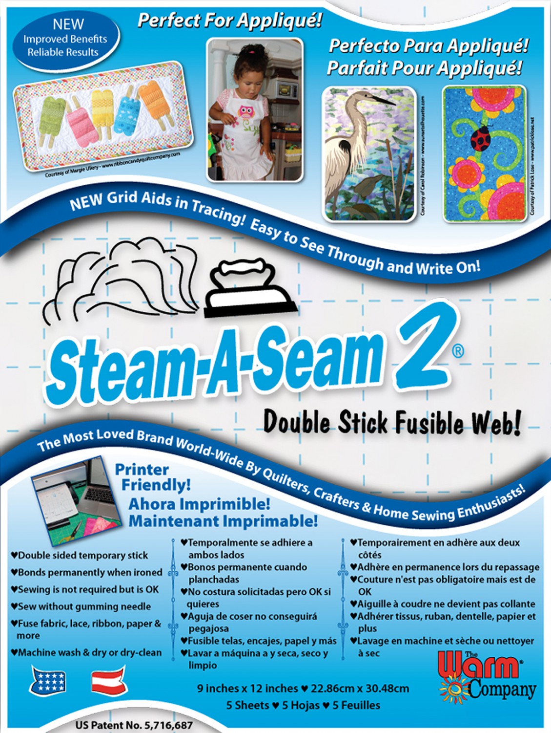 Steam A Seam 2 - 9in x 12in (5 ark)