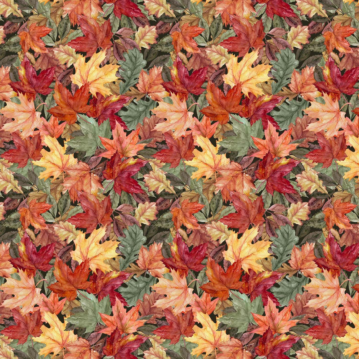 Tyg: Nature Autumn – Fall Leaves