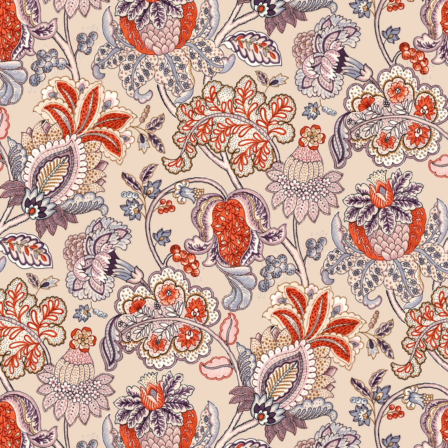 Tyg: Jacobean Allover - Le Baroque