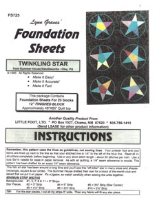 Twinkling Star (paper-piecing)