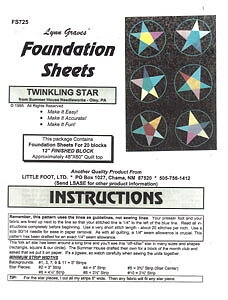 Twinkling Star (paper-piecing)