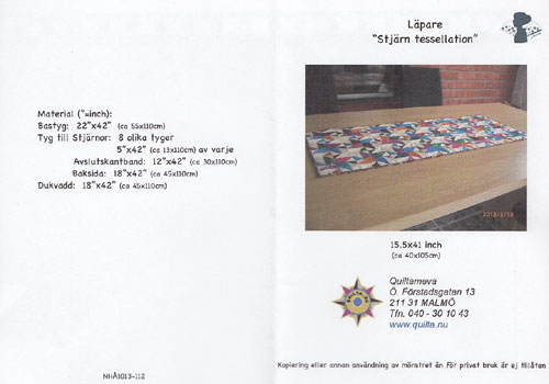 Mönster - Löpare - Stjärntessellation - 2