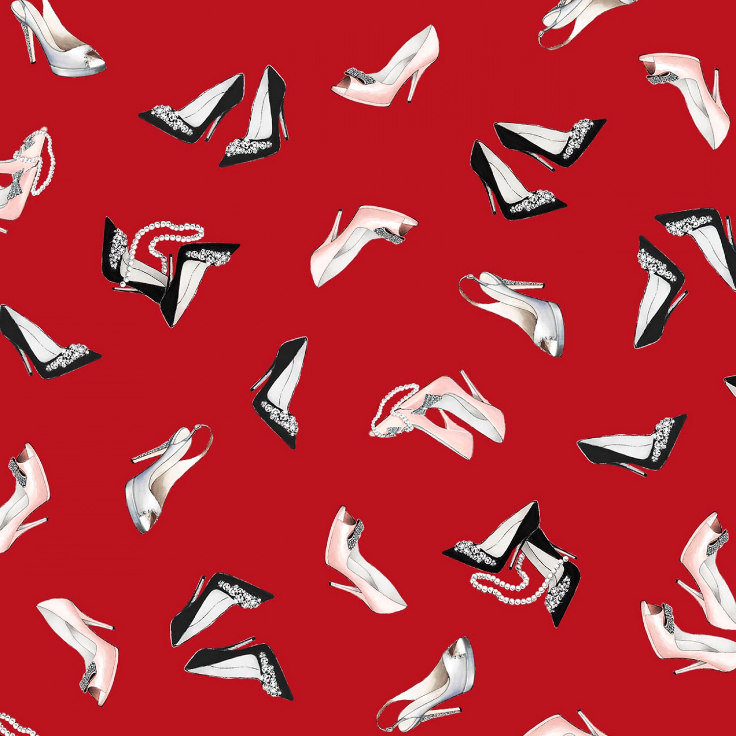 Couture Noir - Red Shoes (30 x 110 cm)