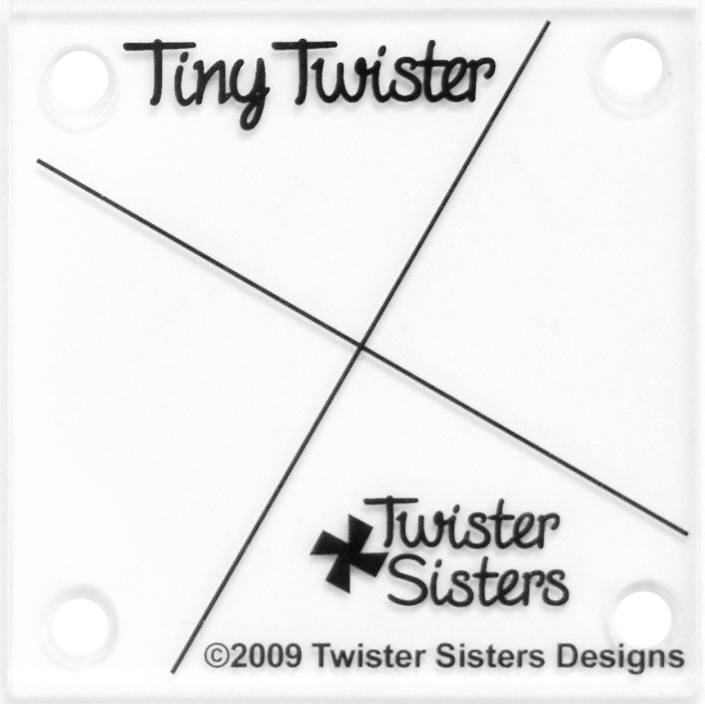 Tiny Twister - Pinwheel / Linjal för 3½" kvadrater - 3